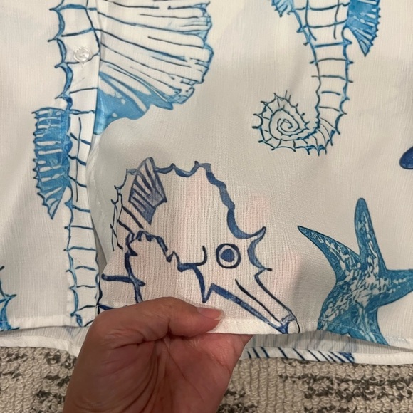 NWT NORACORA button down cotton lace tunic - Picture 7 of 13